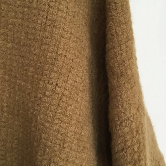 YMC You Must Create Brown Wool Waffle Weave Oversized Boxy Crewneck Sweater - Picture 8 of 8